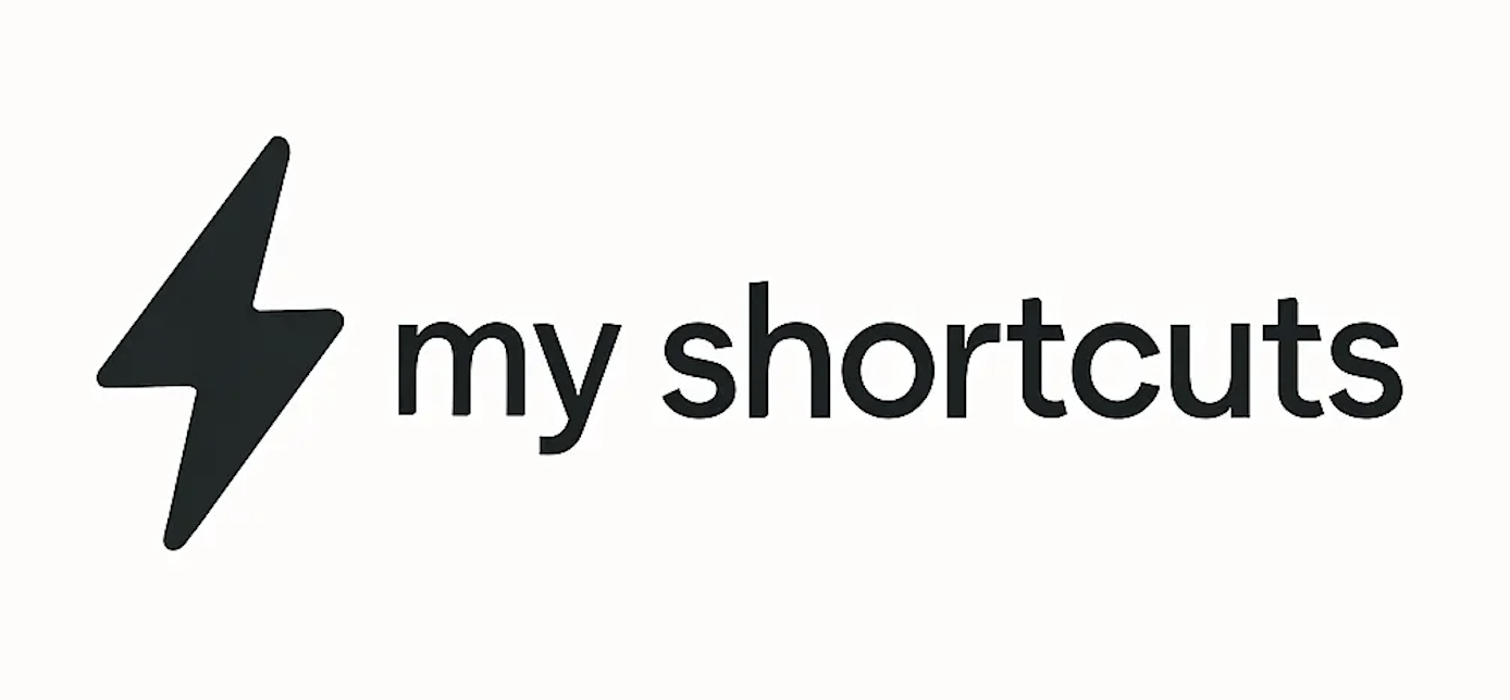 My Shortcuts logo with lightning bolt icon